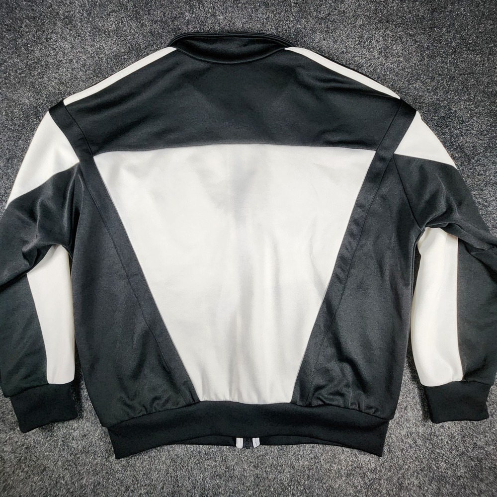 Adidas Trefoil Track Jacket Mens L Black White Colorblock Full Zip GD2030 - Picture 4 of 11